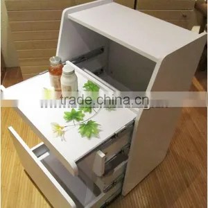White Wooden Beauty Salon Drawer Trolley BN-T103 thumbnail-5