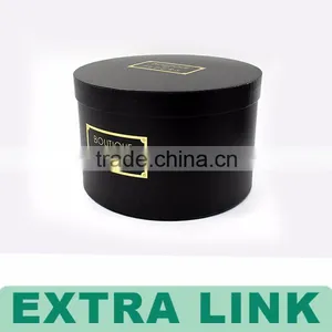 Custom Made Logo Foil Packaging Flower Bouquet Round Cardboard Boxes thumbnail-6