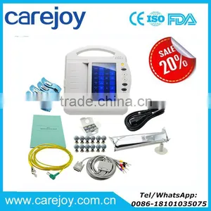 Carejoy 12 LEAD Resting 12 Channel 10 Inch Touch Screen Digital Electrocardiograph ECG Machine EKG Machine CE ISO Approved thumbnail-1