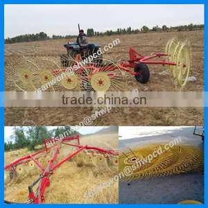 High Performance Finger Rotary Hay Rake/3 Point Hitch Hay Rake Machine on Tractor thumbnail-5