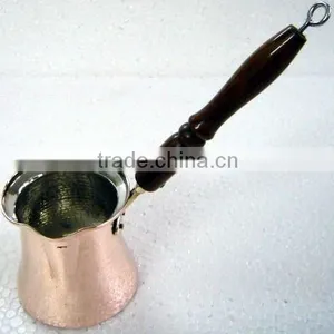 TURKISH COPPER COFFEE WARMER POT Tin Lined thumbnail-1