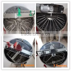 2016 Hot Sale Stainless Steel New Manual Honey Extractor for Producing Honey thumbnail-5