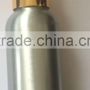 100ml Silver Aluminium Bottle With Gold Mist Sprayer thumbnail-1