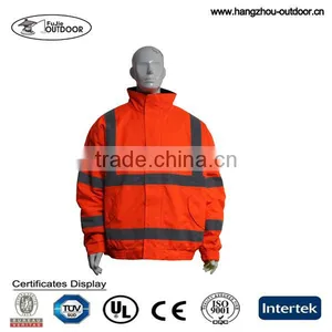 Warmful Waterproof Orange Traffic Jacket With Reflective Tape thumbnail-1