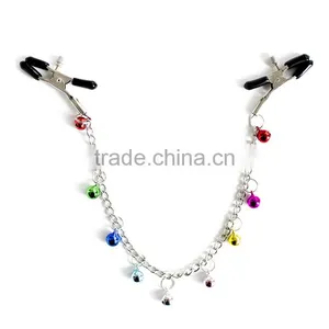 WOMAN SEX TOYS NIPPLE STRETCHER WITH BELLS NIPPLE STRETCHER WITH STEEL CHAIN WOMAN SEX TOYS NIPPLE STRETCHER WHOLESALE thumbnail-1