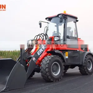 Qingdao Everun New Agricultural Machines ER16 Graaple Forks Loader With Electric Joystick thumbnail-6