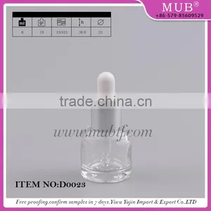 Unique Peffect Cube Shaped 6ml Transparent Glass Dropper Bottles With Aluminum Cap Dropper for Cosmetic Essential Oil thumbnail-5