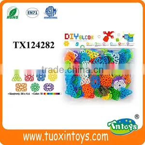 Plastic Snowflake Geometric Designs Building Blocks Toys Creative Puzzle Toys for Kids thumbnail-1