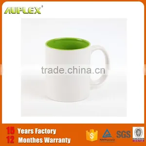 Popular 11oz Porcelain Mug Inner Colorful Blank Sublimation Printing Mug thumbnail-6