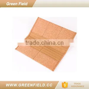 Green Field Natural Vegan Cork Fabric Wallet Purse Card Holder thumbnail-1