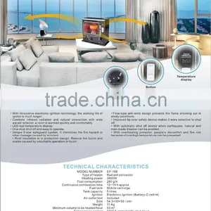 Fujix Brand Radiant Covector Kerosene Heater EP-188 thumbnail-3