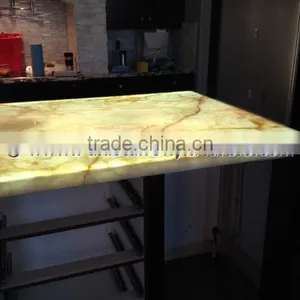 Professional Factory BACKLIT ONYX COUNTERTOPS FOR BAR RECEPTIONS thumbnail-2