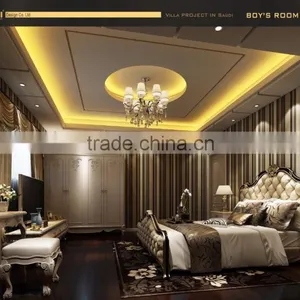 Luxurious European Style 3D Interior Design Rendering For Women Saloon thumbnail-3