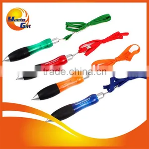 Cheap Promotional Ballpoint Pen With Lanyard Strap thumbnail-1