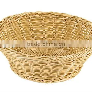 Round Empty Cheap Willow Wicker Washable Bread Basket Wholesale thumbnail-1