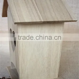 Handmade Crafts Wood Room Toy Wooden Bird Nest Packaging Sticky Window Wood Toys With Heartshapeed Window thumbnail-5