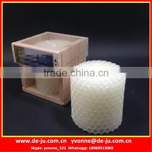 Hexagon Honeycomb Hive Shaped White Candle thumbnail-1