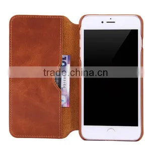 2017 5.5 Inch Universal Cowhide Flip Leather Phone Case For IPhone 7 Plus/6 Plus thumbnail-5