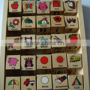 Wooden Letter Block,wooden Educational Block thumbnail-1