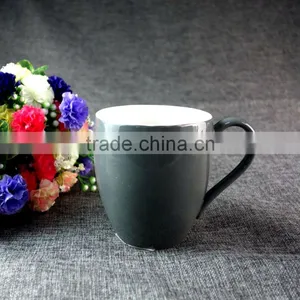 Bulk Cheap Blank Coffee Ceramic Mugs Wholesale Fashion Gray Travel Mugs thumbnail-1