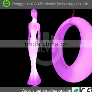 Outdoor Garden Circle Waterproof LED Hanging Seat Chairs thumbnail-6