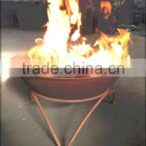 2017 Hot Sale Antique Outdoor Wood Burning Cast Iron Fire Pit With Stand thumbnail-1