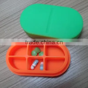 6 Parts Silicone Pill Box Sale to America Market thumbnail-4