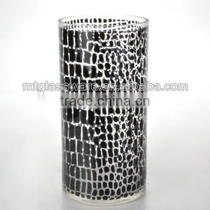 Home Decortative Red & Silver Colored Holiday Silver Crylinder Decor thumbnail-2