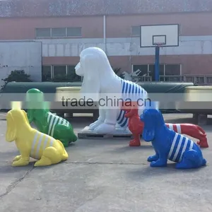 FRP Dog Sculpture Figure Statue thumbnail-1