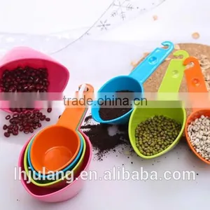 High Quality Colorful Plastic 4pc Measuring Spoon Set thumbnail-1