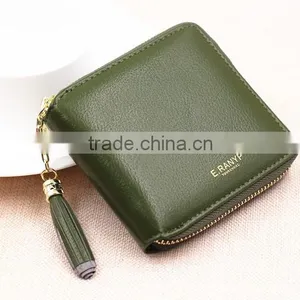 Custom High-Quality Multi-color Leather Woman Zip Wallet thumbnail-5