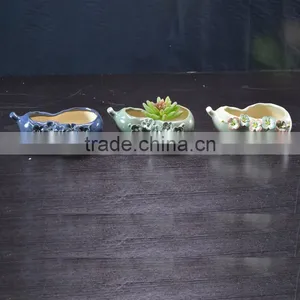 Factory Ceramic Handmade Flower Pot for Garden Plant Decoration thumbnail-1