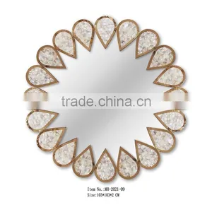 Round Shaped Decorative Metal Frame Mirrors For Wall Arts thumbnail-6