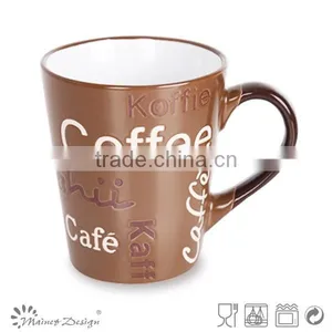 Silk Screen Printing Porcelain Mug Whole Sale With Words thumbnail-4