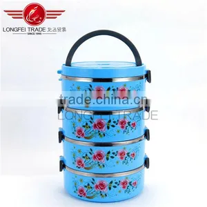 Promotional Gift 4 Layer Thermal Bento Lunch Box / 1L*4 Thermal Lunch Box With Lock thumbnail-1