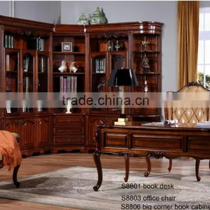 C6606 1.6M 6 Seater American Style Heavy-duty Long Dining Table and Chairs thumbnail-5