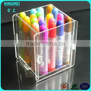 Mini Tabletop Square Clear Acrylic Fountain Pen Display Box thumbnail-1