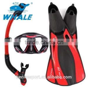 10%OFF Panoramic Wide View Mask Dry Snorkel Fin Set thumbnail-2