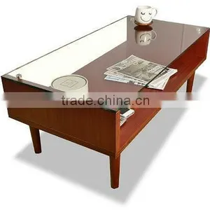 Wood Living Room Furniture, High Quality Modern Wooden Coffee Table thumbnail-1