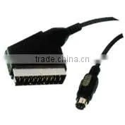 Scart Plug to 4pin Mini Din Plug Cable thumbnail-1