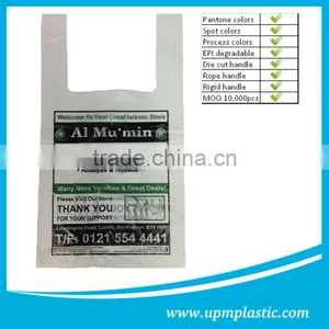 Eco-friendly Oxo-biodegradable Environmental Disposable Degradable Shopper Shopping Bag thumbnail-4