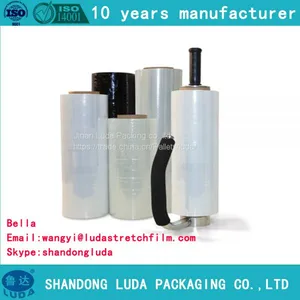 Factory Wholesale Anti Tear Transparent LLDPE Plastic Packaging Stretch Wrap Film Roll thumbnail-4