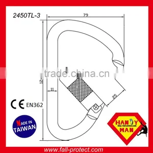 ANSI-2407TLP Certified Steel Optinal Captive Eye ANSI Carabiner thumbnail-6
