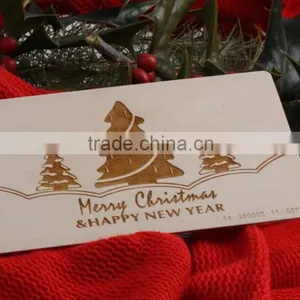 Fancy Decorative Laser Engraved Wooden Birthday Card thumbnail-2