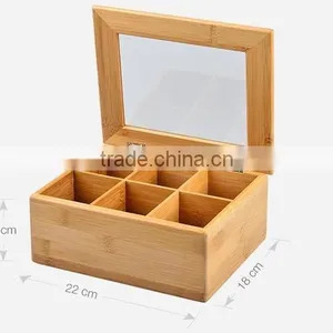 Hot Sell FSC Bamboo Tea Box thumbnail-2
