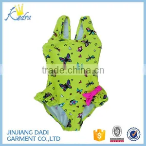 Hot Sale Wholesale Yellow Baby Girl Mermaid Romper Jumpsuit Kid Mermaid Swimming Costume thumbnail-1