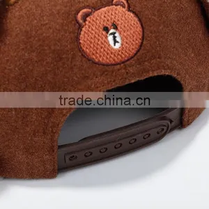 Winter Woolen Bear Style Baby Earflap Cap thumbnail-6