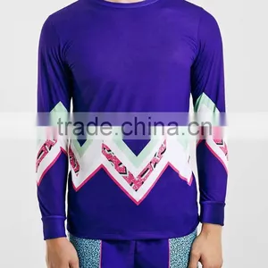 OEM Sports T-Shirt for Men Tight Fit Long Sleeve t Shirt With Curved Hem Slim Fit Training Shirts thumbnail-6