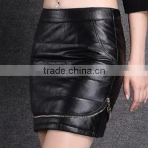 Fashion Girls Winter Feather Skirts Warm White and Black Feather Skirt thumbnail-1