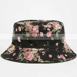 Wholesale Cheap Cool Women Bucket Hats/Floral Bucket Hat thumbnail-3